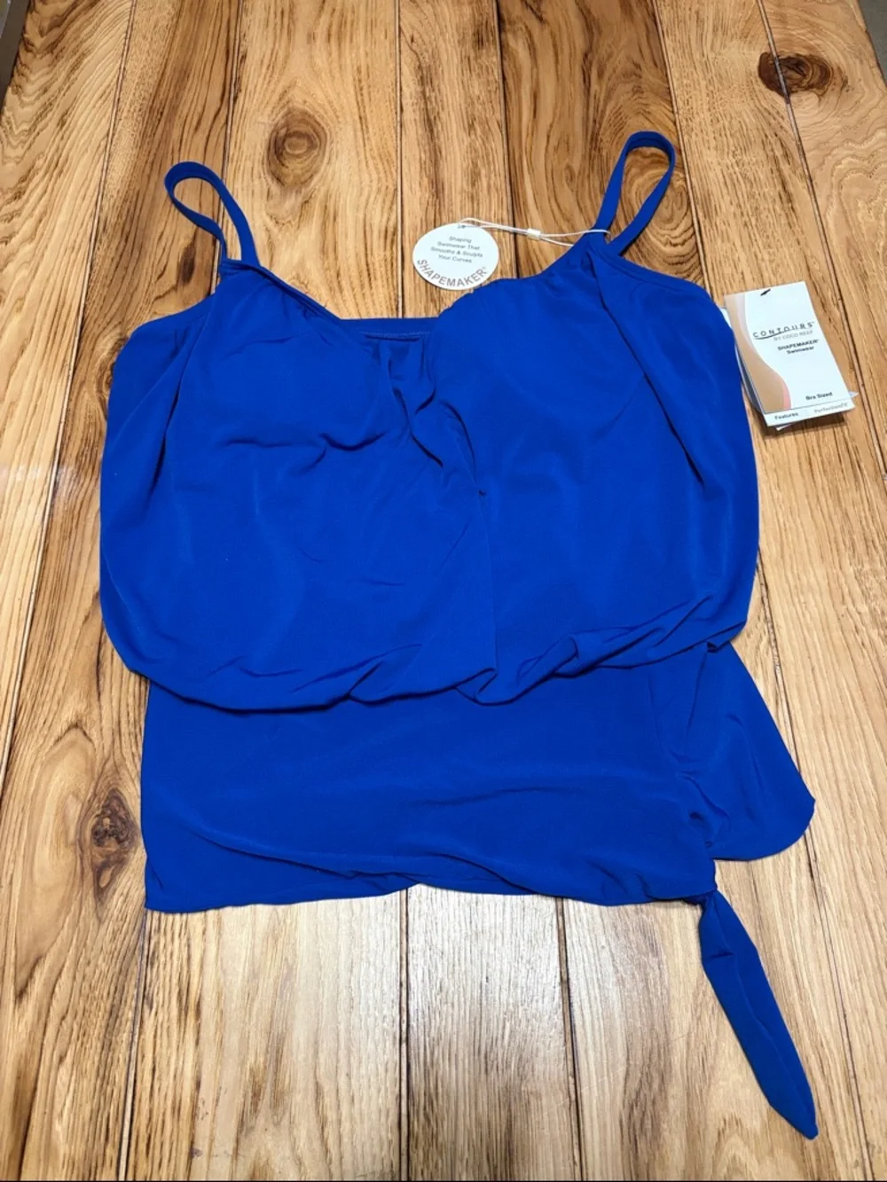 Coco Reef Cobalt Blue Spaghetti-Strap Bathing Suit Top - Picture 1 of 9